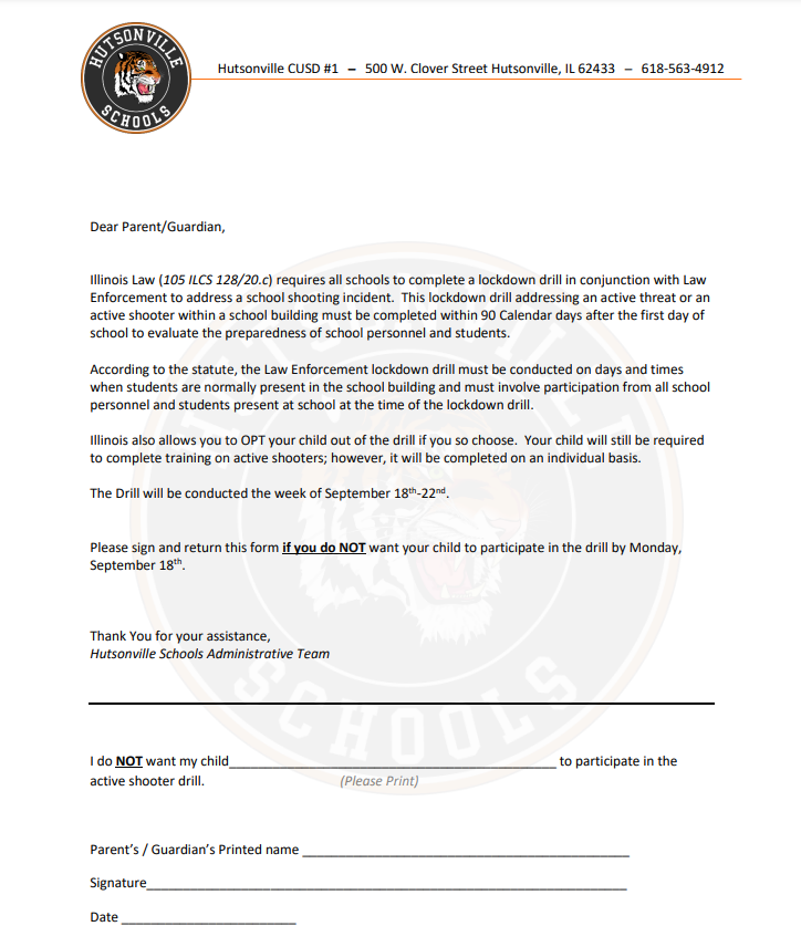 active shooter form